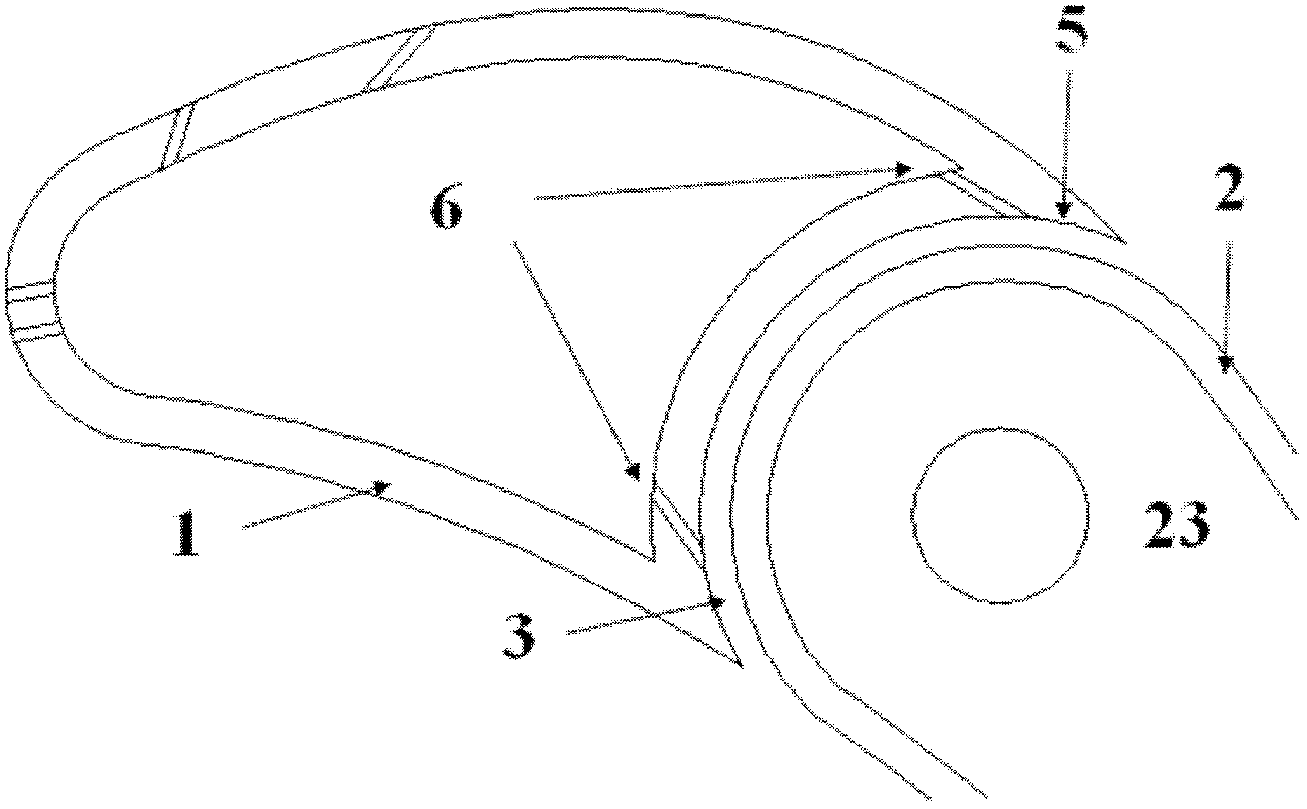Cooling method used for segmented geometric adjustment of guide vanes of gas turbine