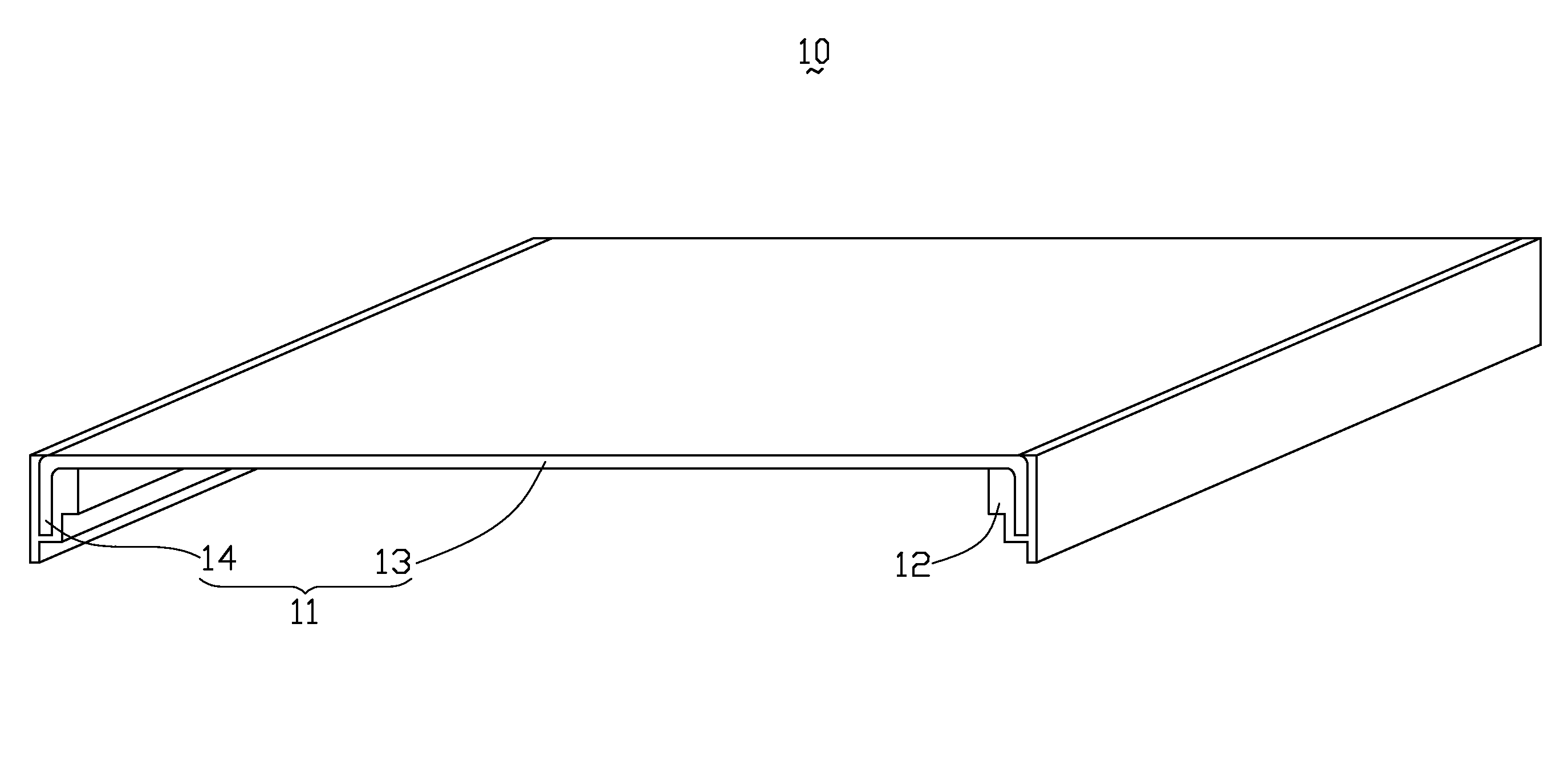 Plastic coated edge structure used for portable electronic device and method for making the same