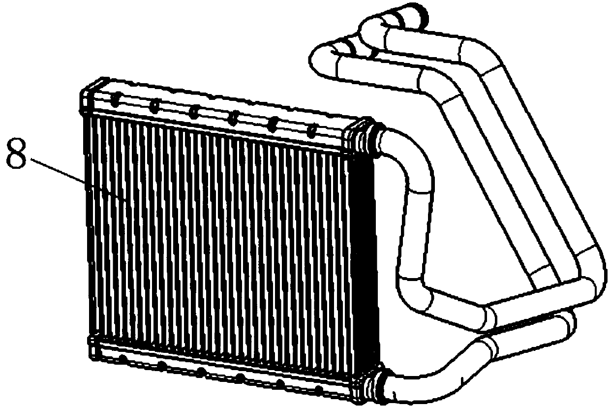Automotive air conditioner assembly structure