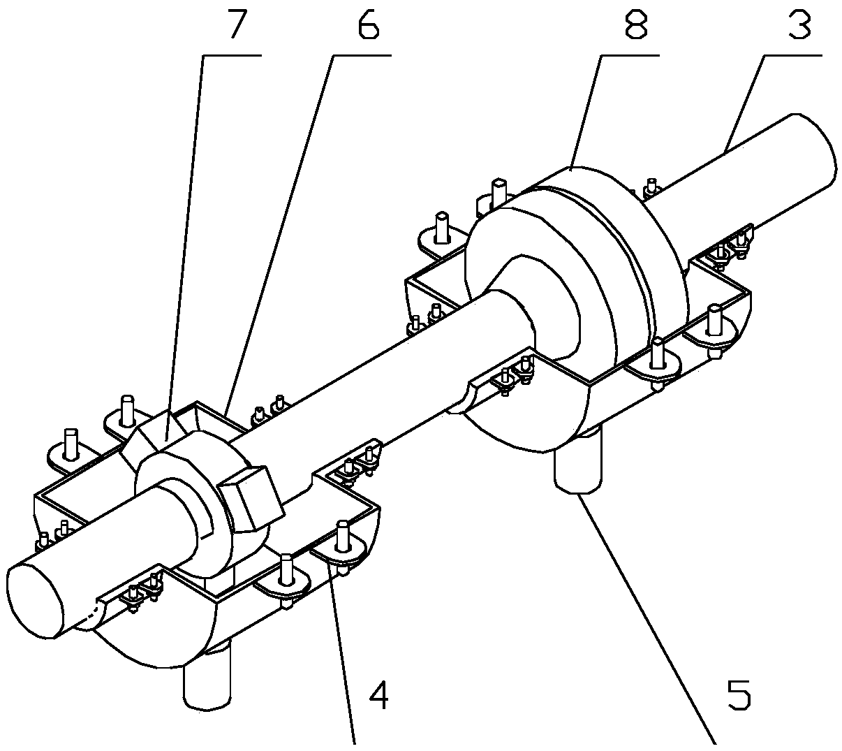 Special protection device for flange and union