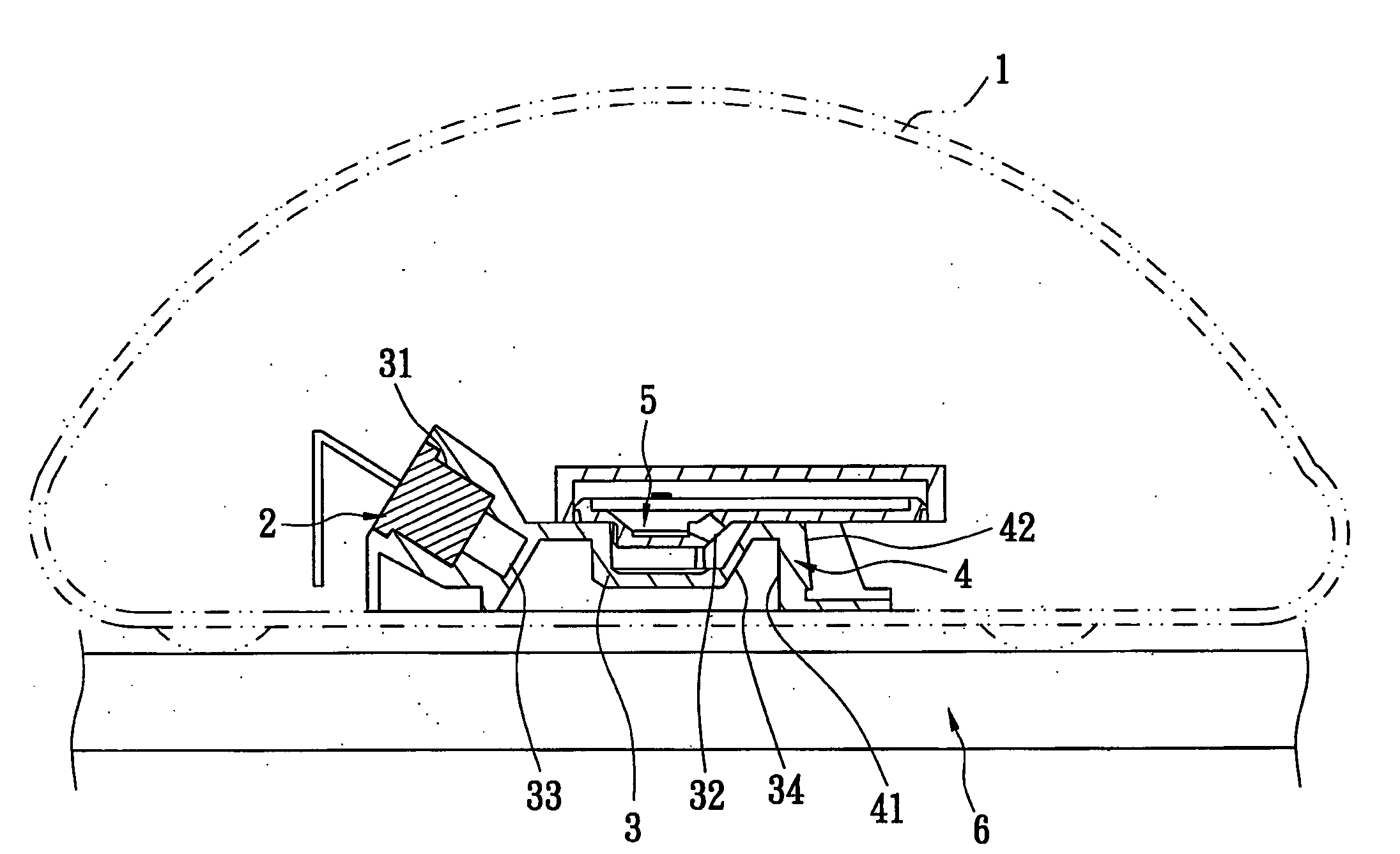 Optical structure for a laser input device