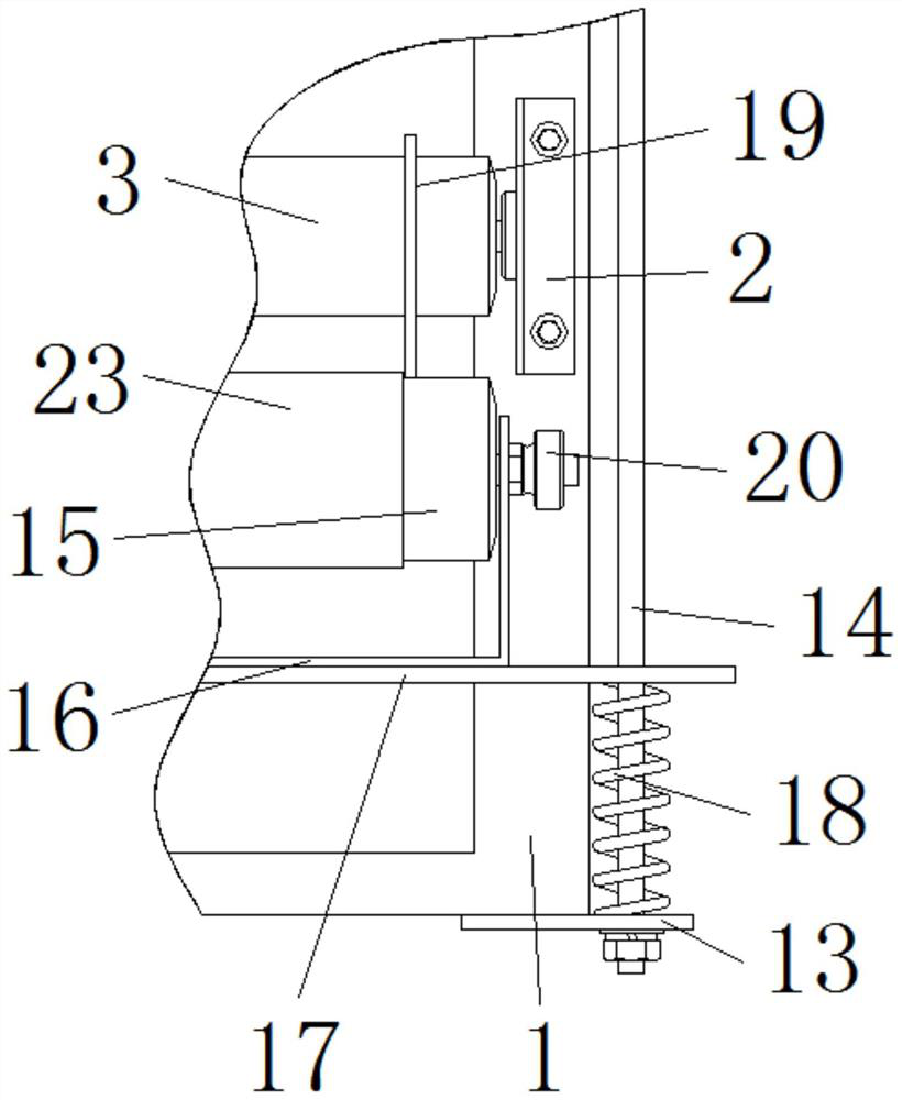 Release film winding and recycling device with deviation rectifying structure