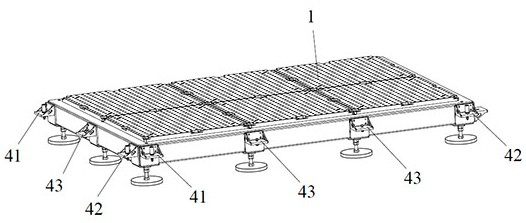 Reconfigurable modular assembly platform, system and assembly method for aircraft assembly