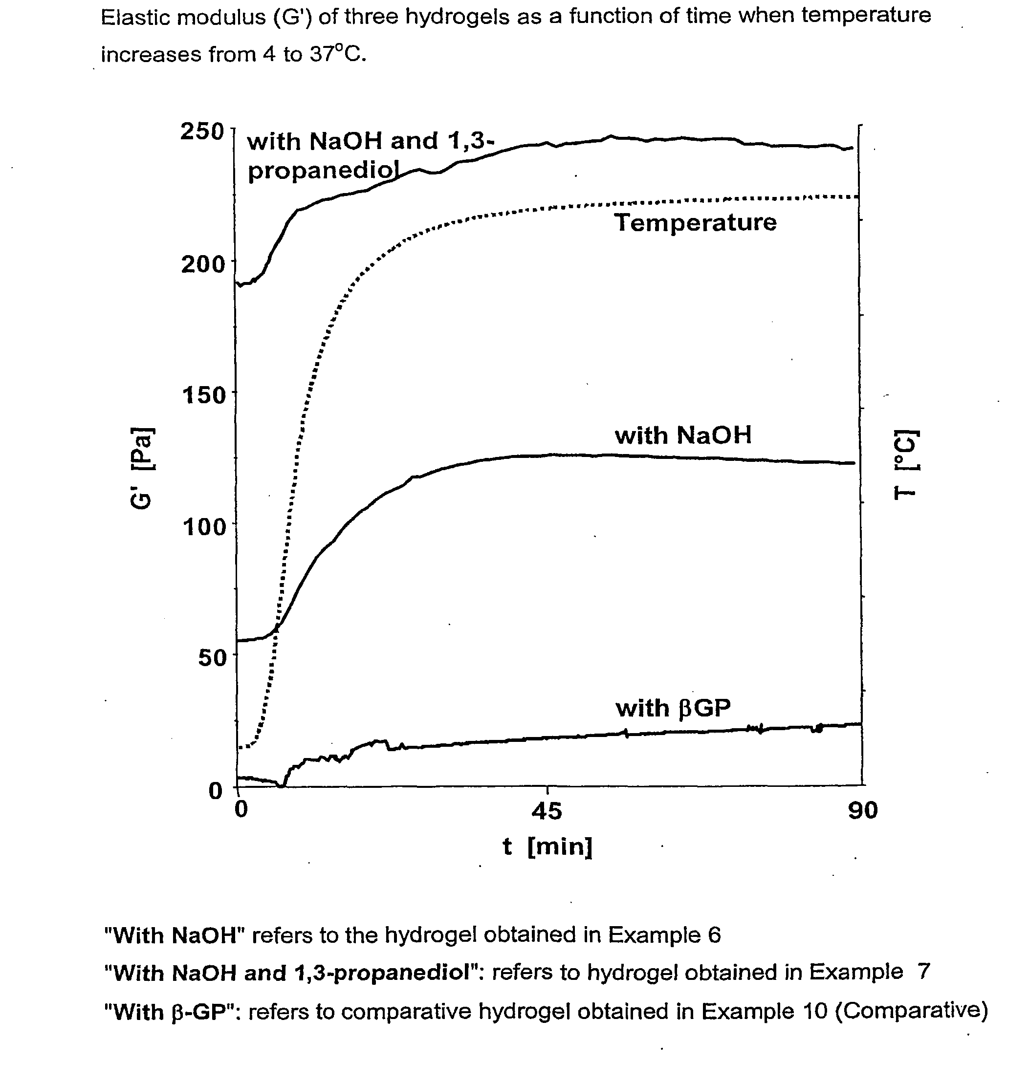 Pseudo-thermosetting neutralized chitosan composition forming a hydrogel and a process for producing the same