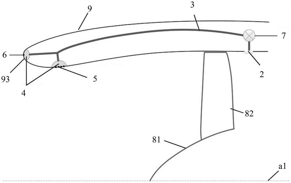 Device and method for improving crosswind resistance of aeroengine nacelle inlet