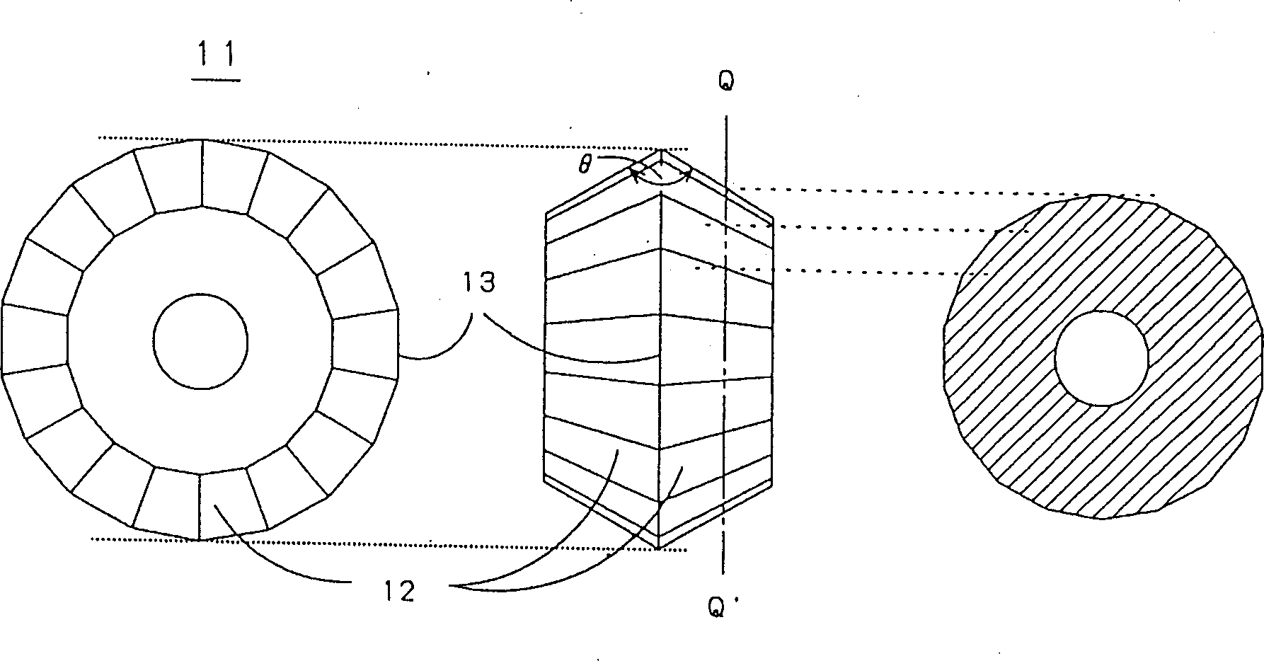 Cutting roller for fragile material substrate and line drawer therewith