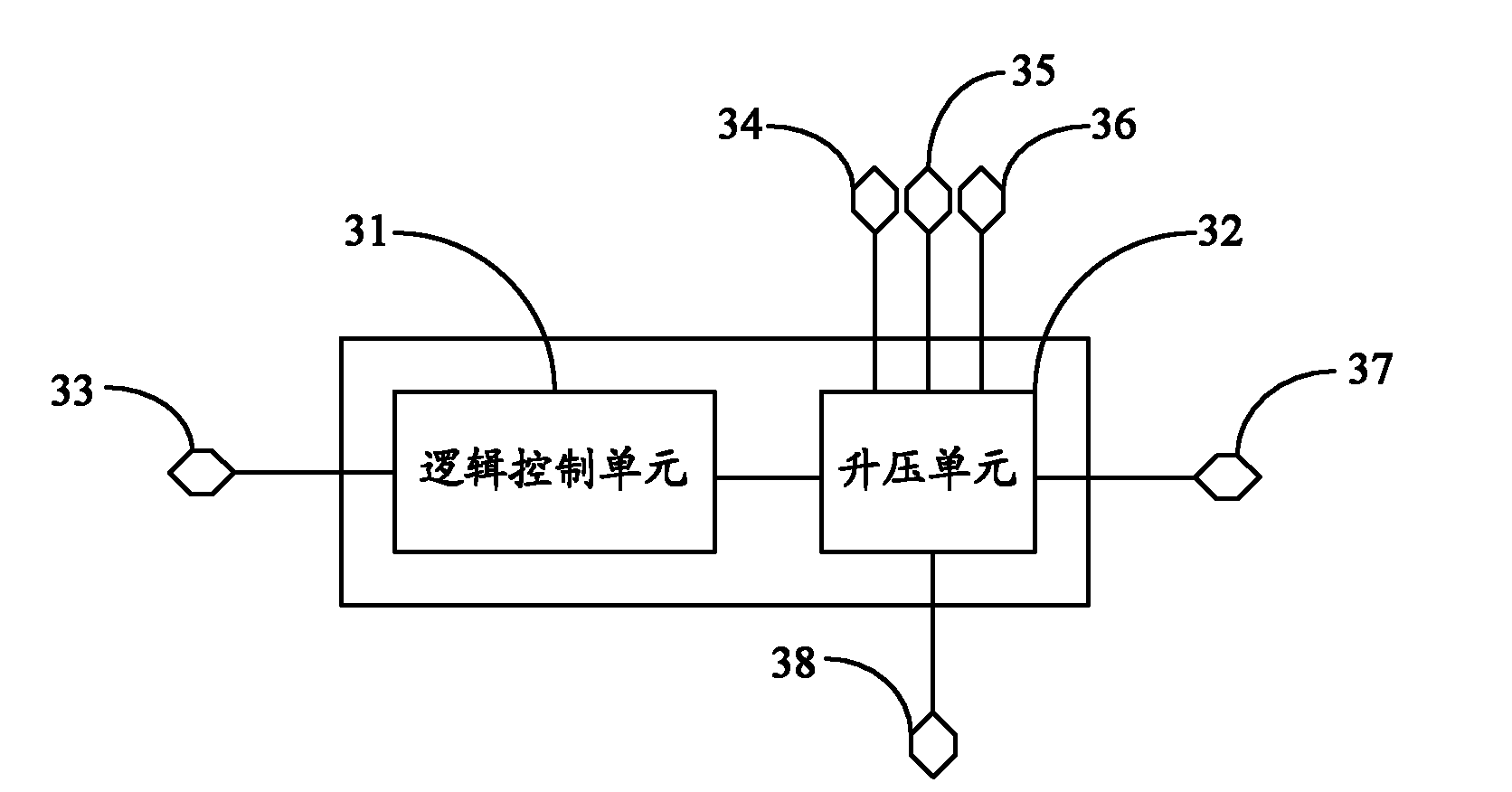 A cycle control wled drive chip and drive circuit