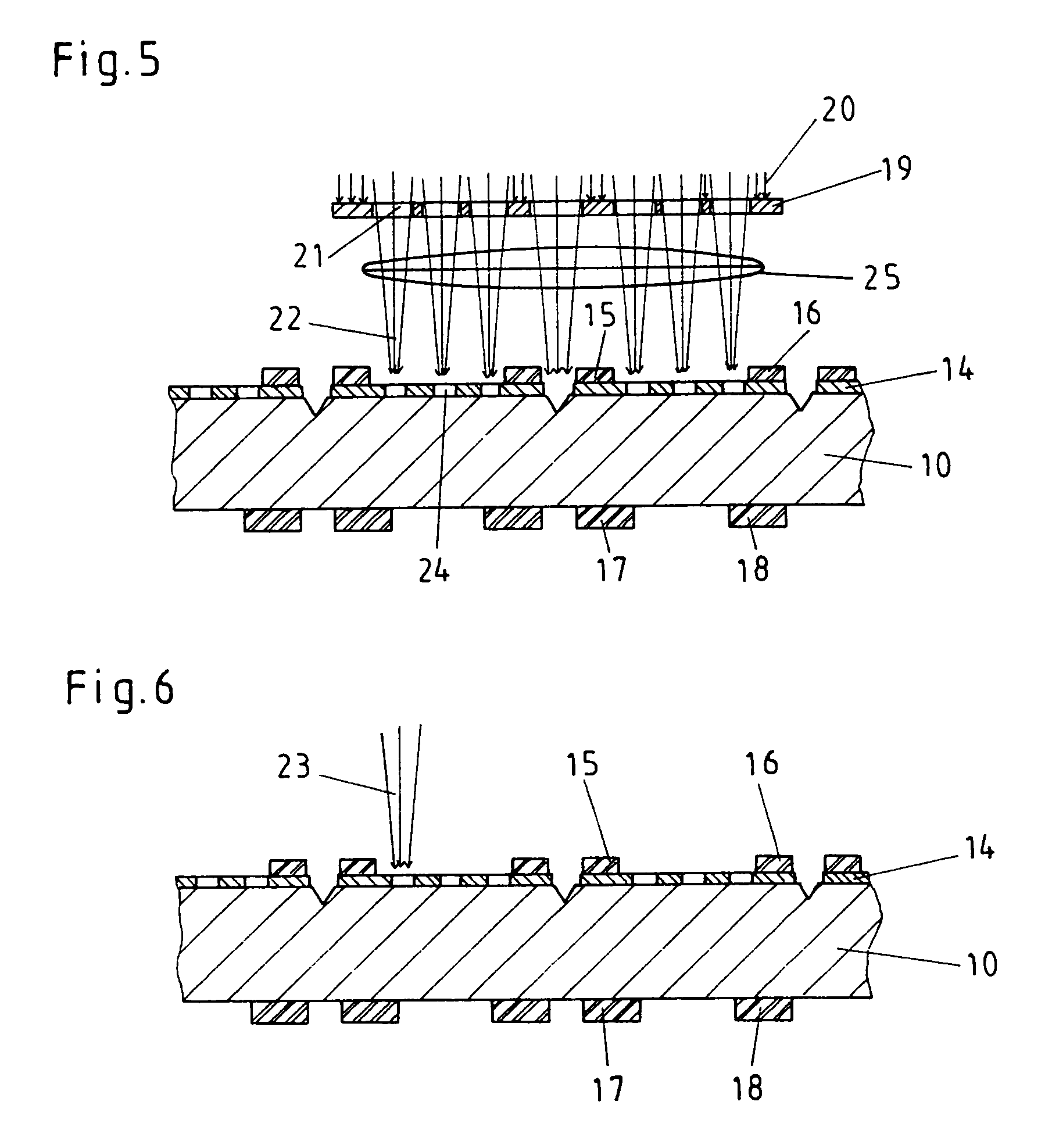 Method for the production of thin layer chip resistors