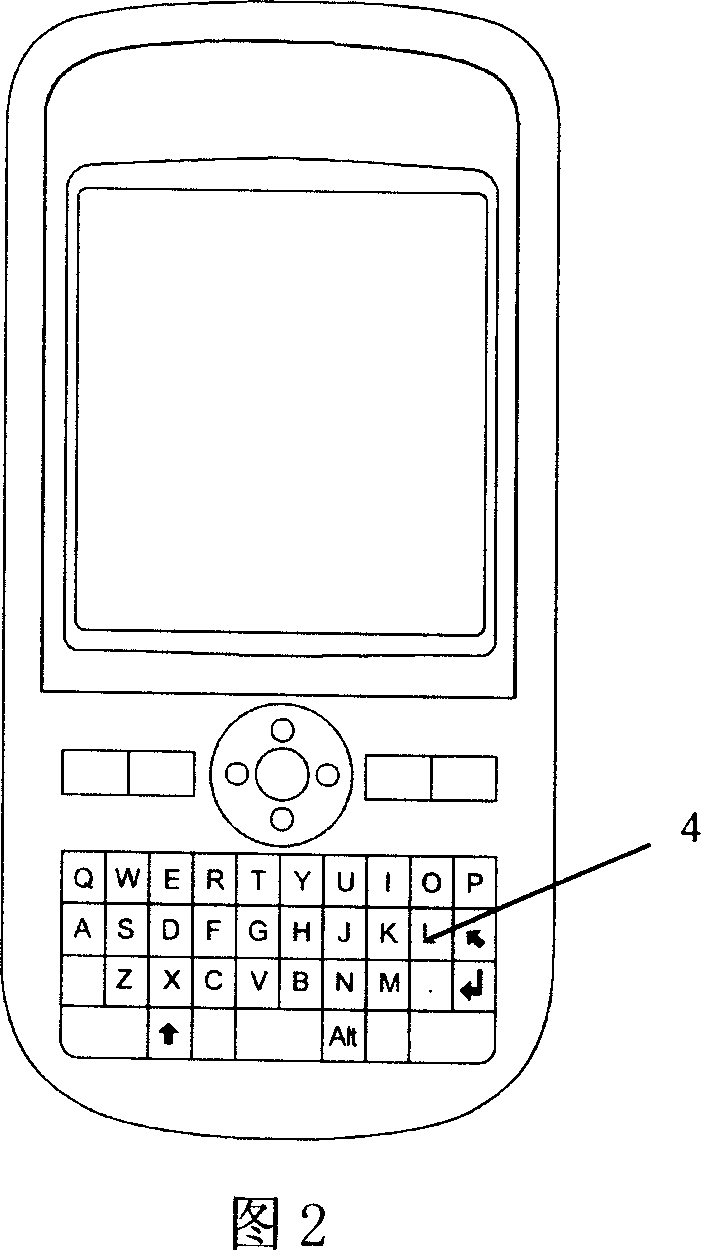 Combined keyboard for electronic product, and the keyboard input method and mobile phone using same