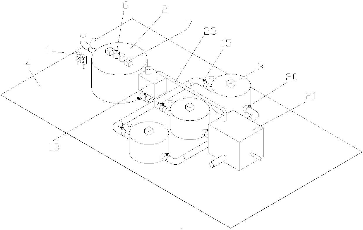 Intelligent water treatment system suitable for recycling of magnetic water treatment agent