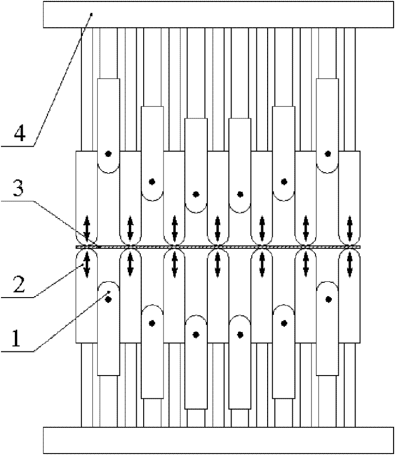 Plate multipoint forming device with crease resistant functions