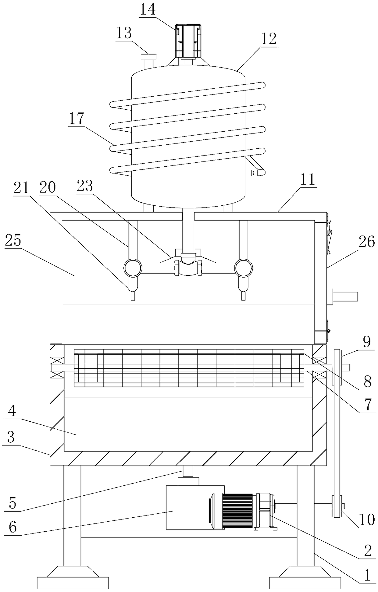 Automatic paint spraying device for panel production