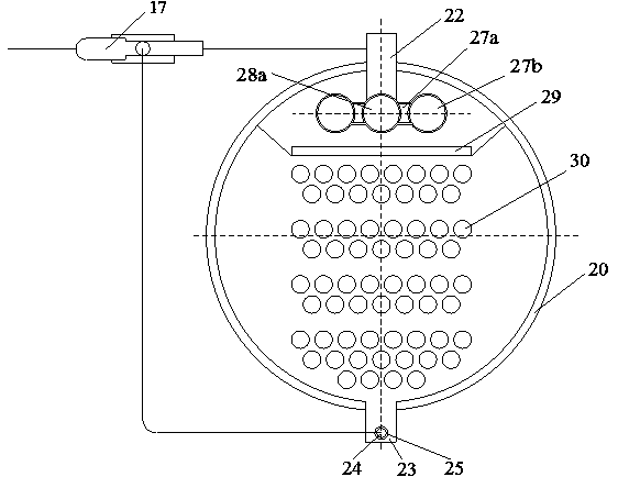 Air source falling film water chiller-heater unit