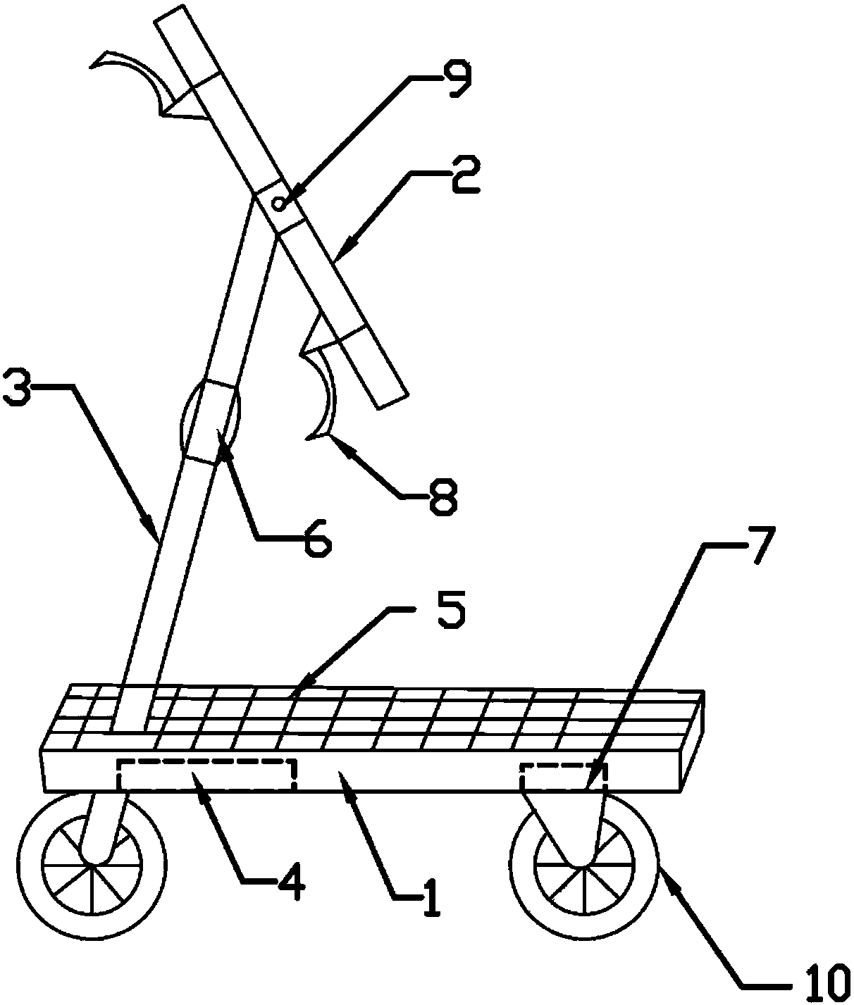 Scooter with dual functions of solar power generation and friction power generation