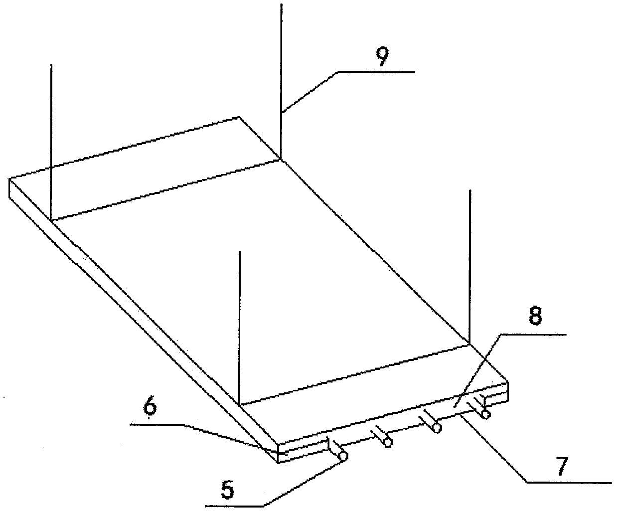 A heat transfer oil roof radiant heating system with fresh air preheating function