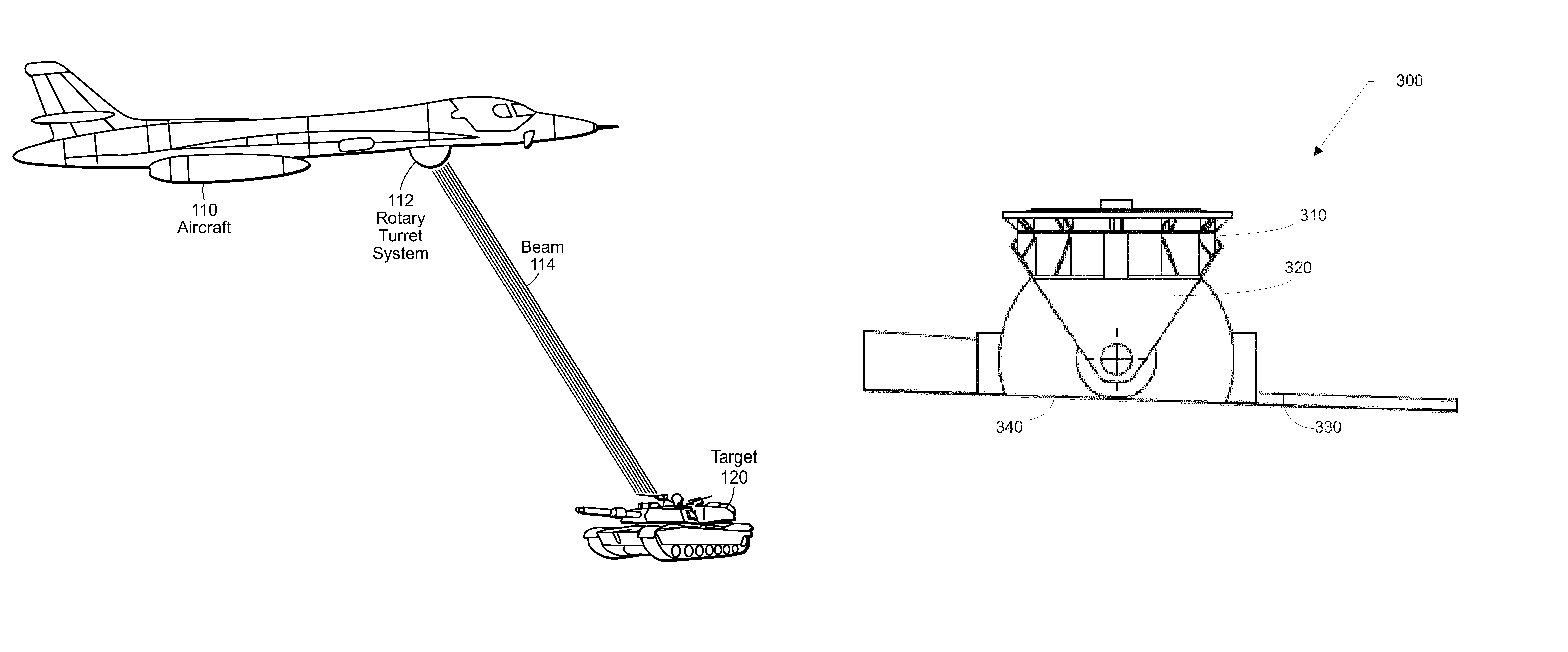 Retractable rotary turret