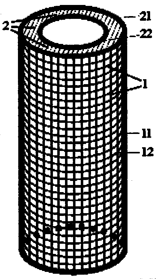 Structural phase transition type radial shrinkable tube fabric and its preparation method and application
