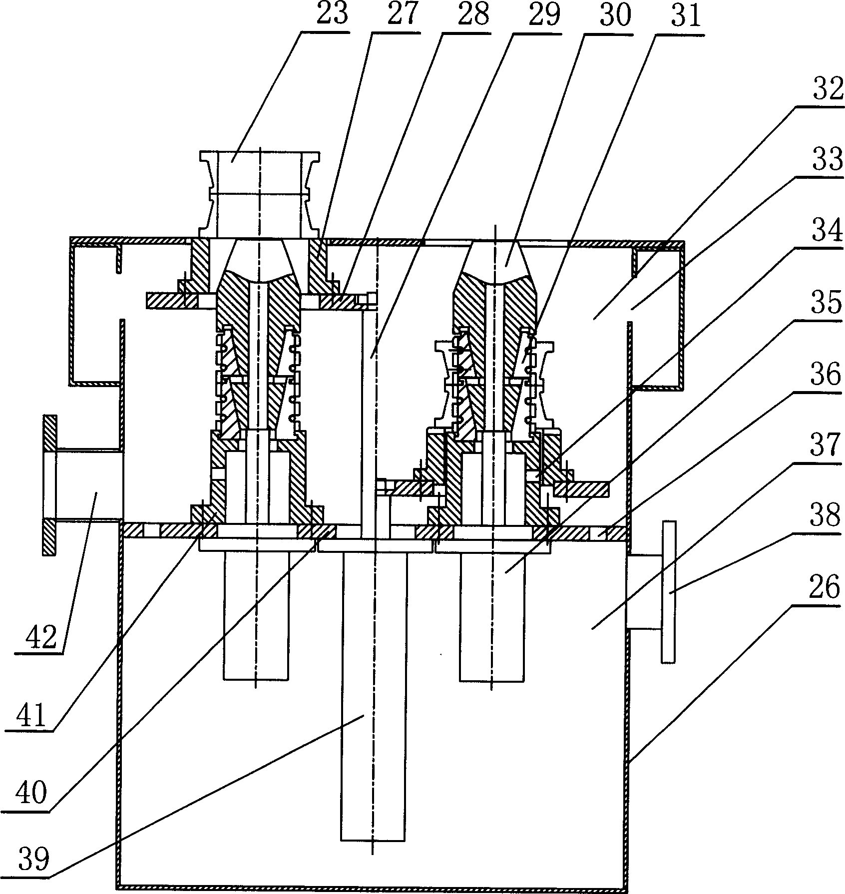 Quenching process and its quenching device for bearing internal and external rings