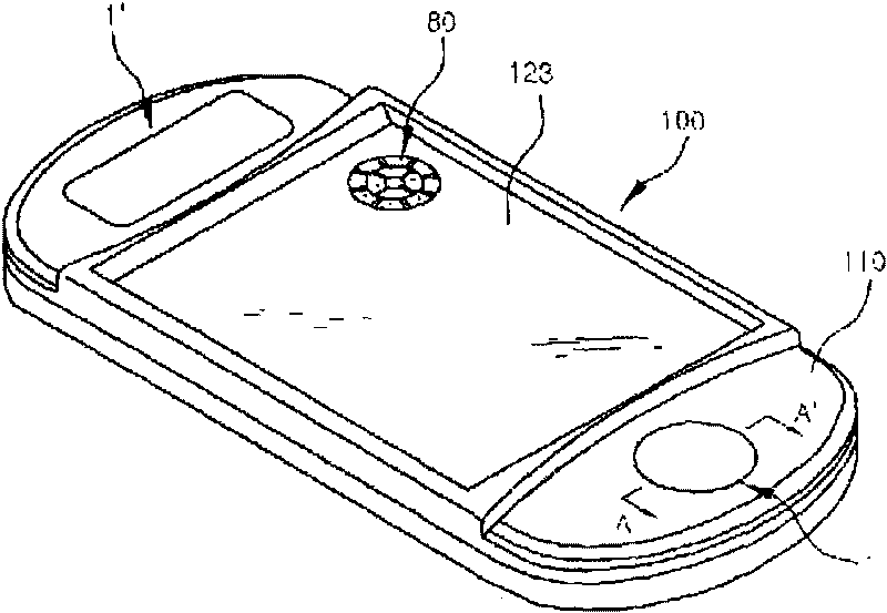 Data input device by detecting finger's moving and the input process thereof