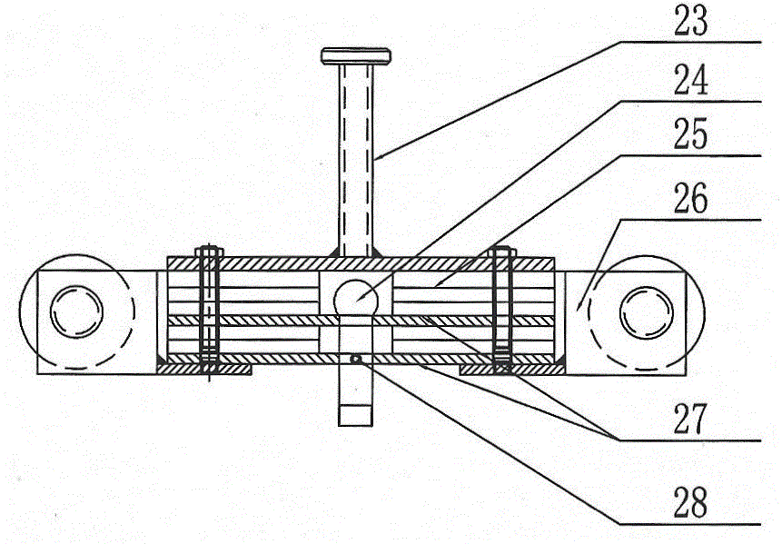 An adjustable angle lander drop weight impact test device