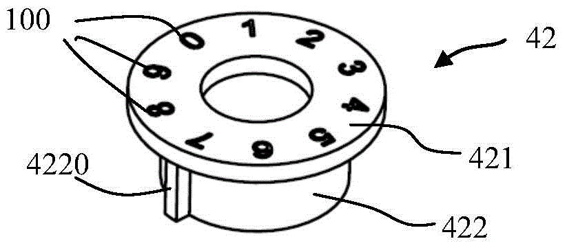 Operation device of stove and stove