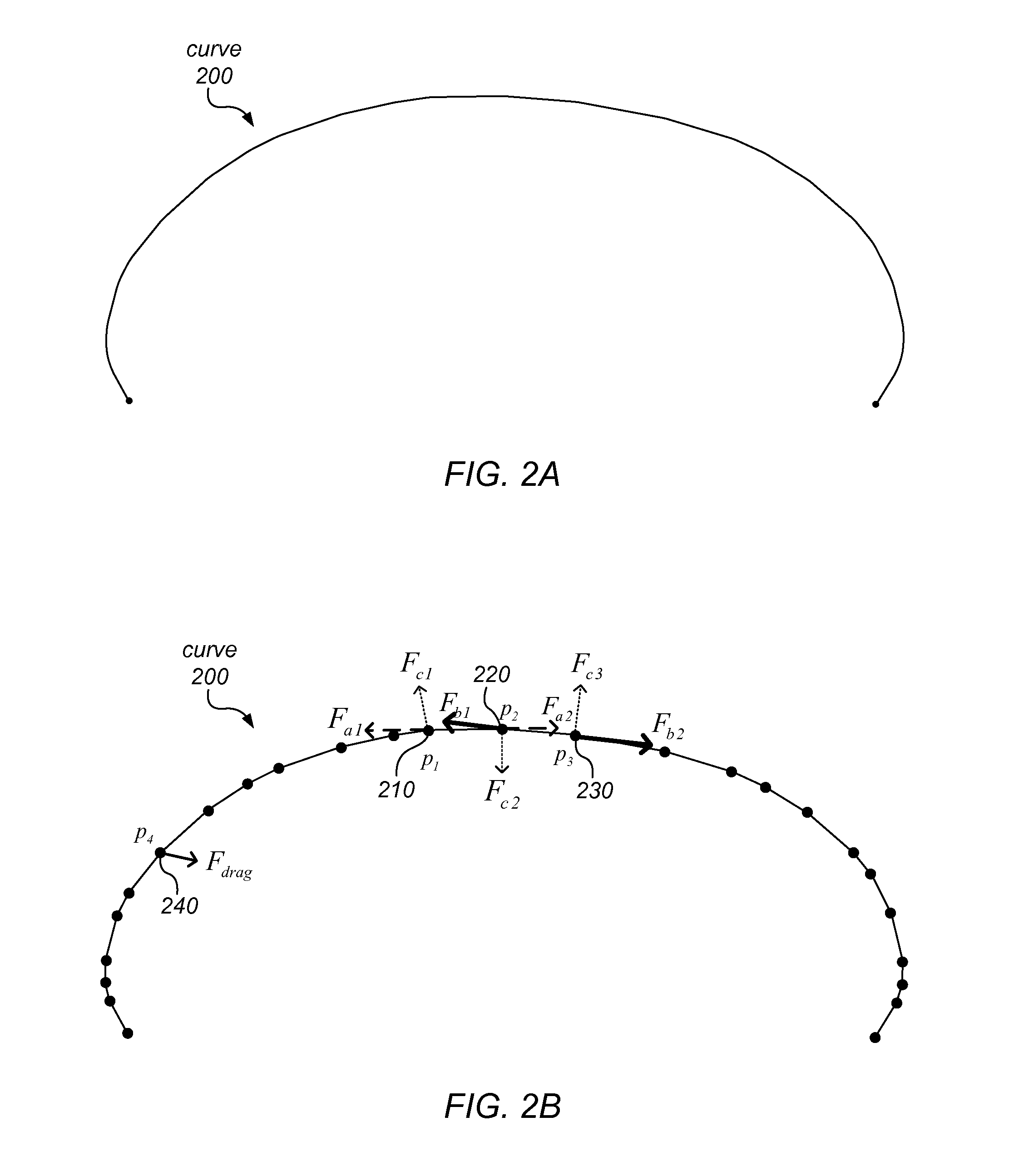 System and Method for Physically Based Curve Editing