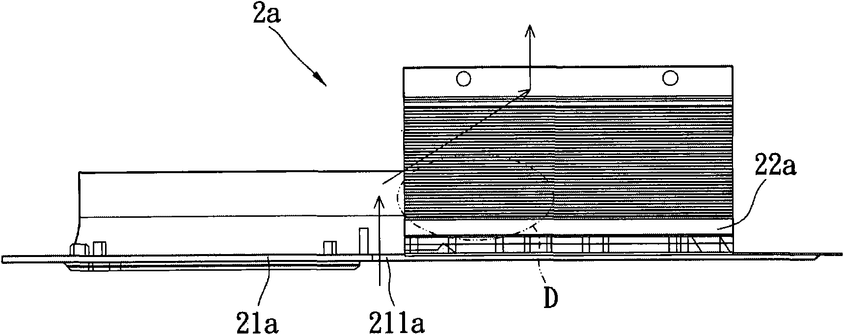 LED lamp structure and heat dissipation method thereof