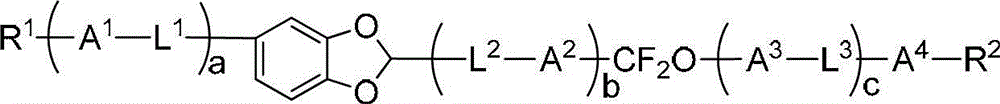 Liquid crystal compounds containing benzo1,3-dioxolane and difluoromethyleneoxy bridges