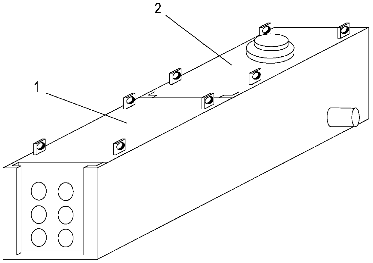 Prefabricated assembly type cable laying structure of cable pipe trench facility