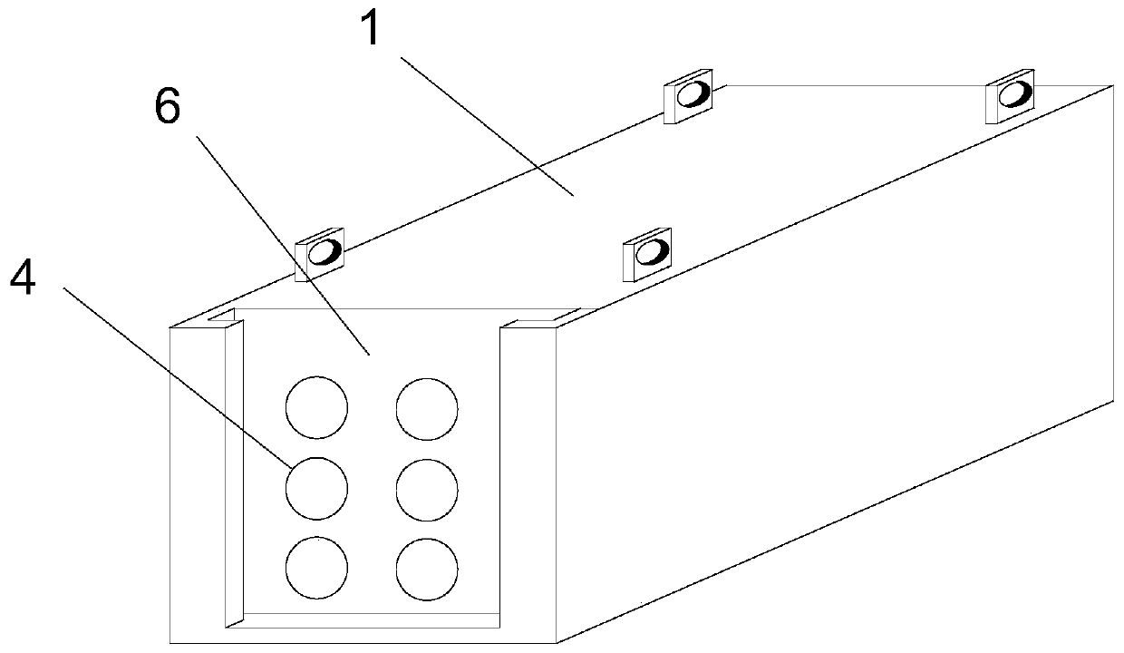 Prefabricated assembly type cable laying structure of cable pipe trench facility