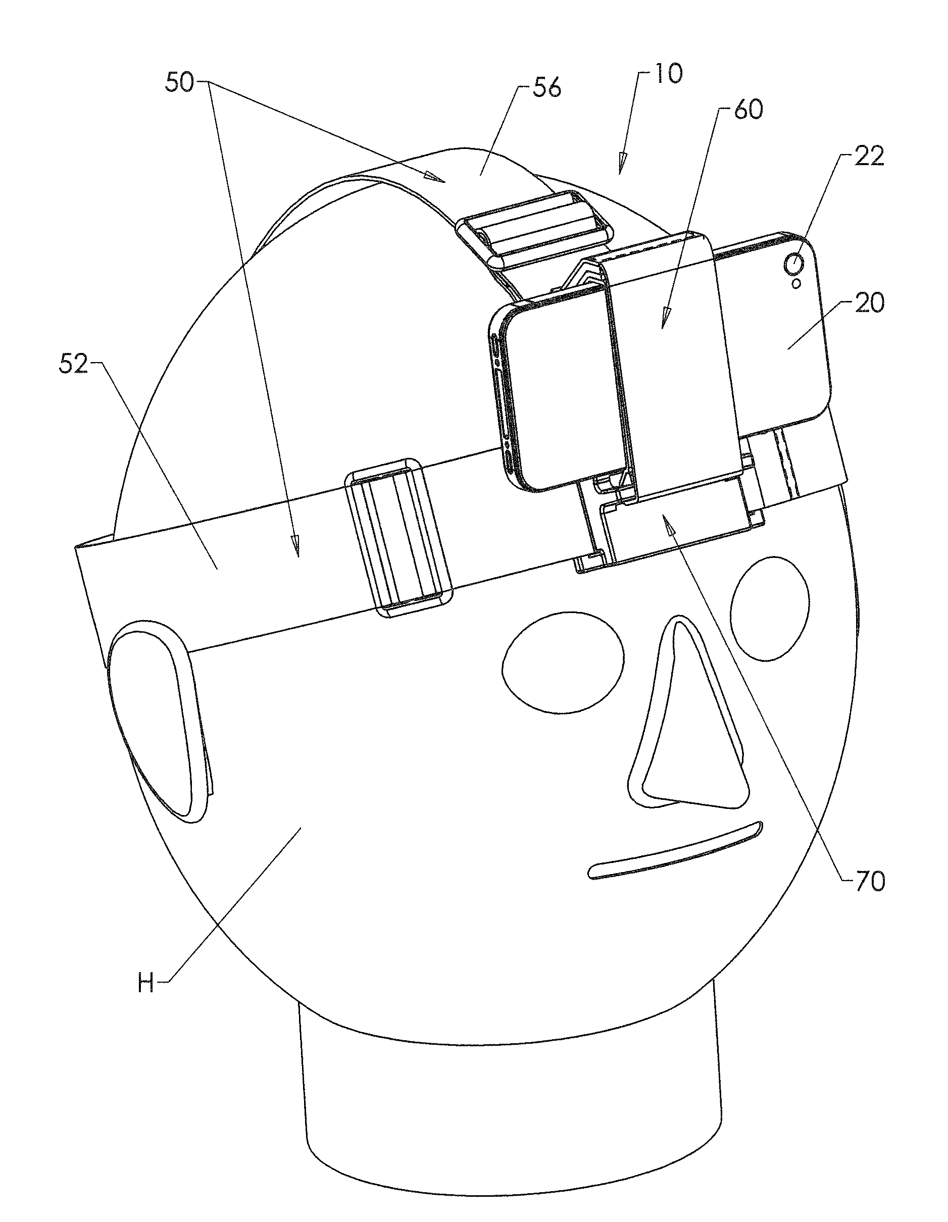Head Mount Apparatus For Hands-Free Video Recording With An Electronic Device