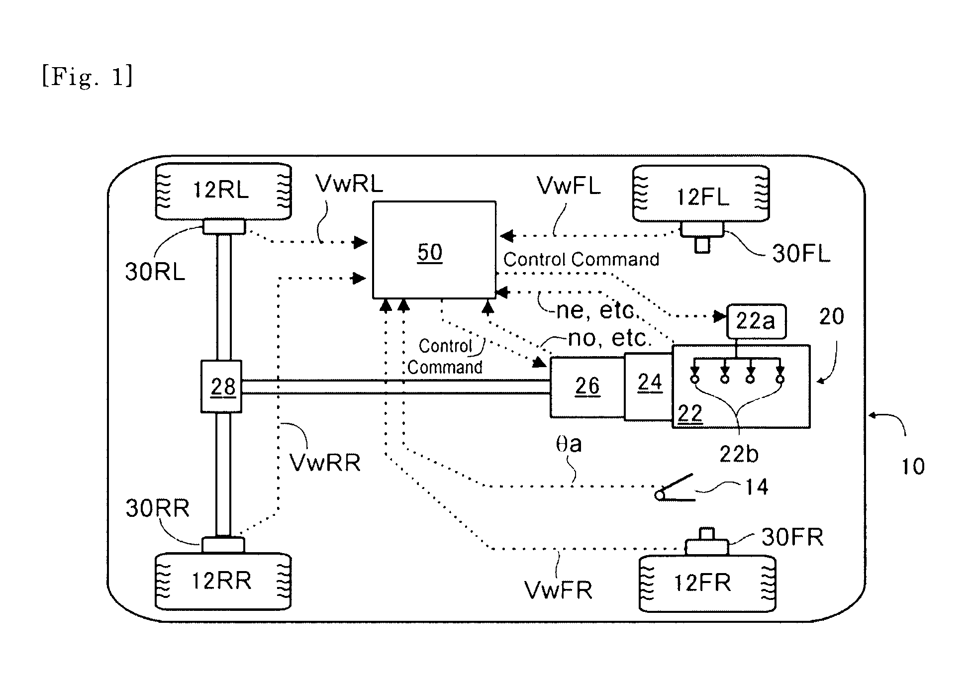 Vibration damping control device of a diesel engine vehicle