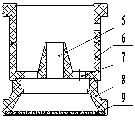 Uniform pouring device and pouring method