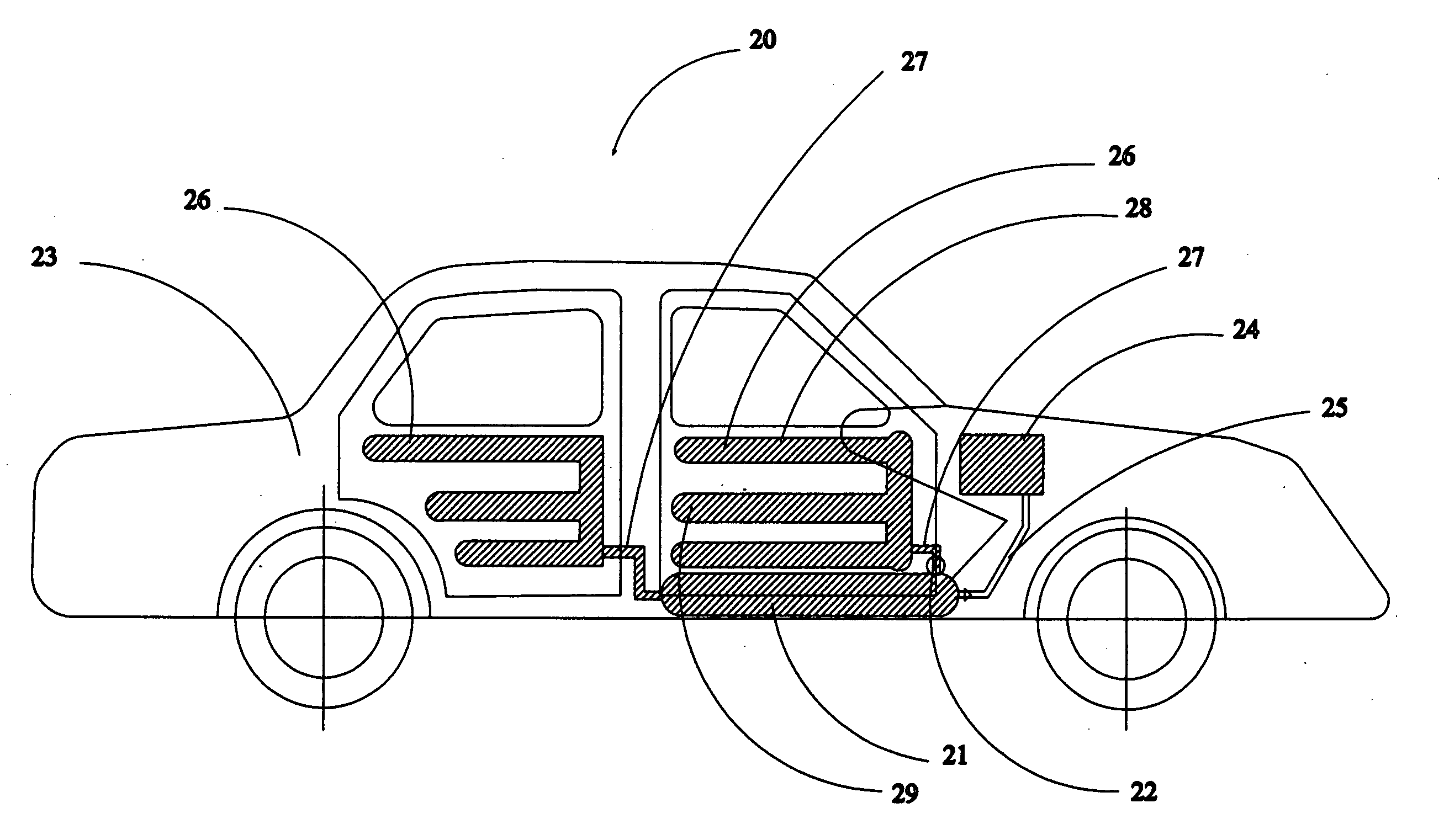 Restorable vehicle occupant safety system