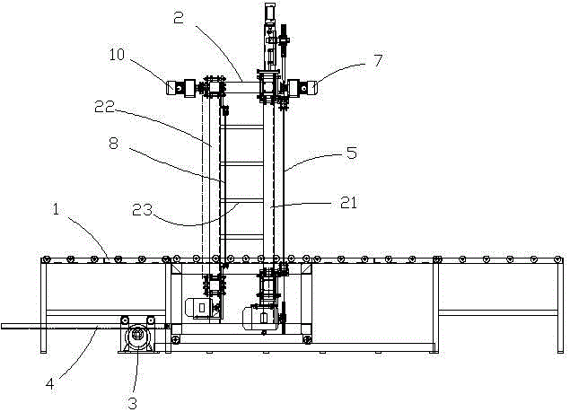 Foamed cotton double-cutter cut-off machine