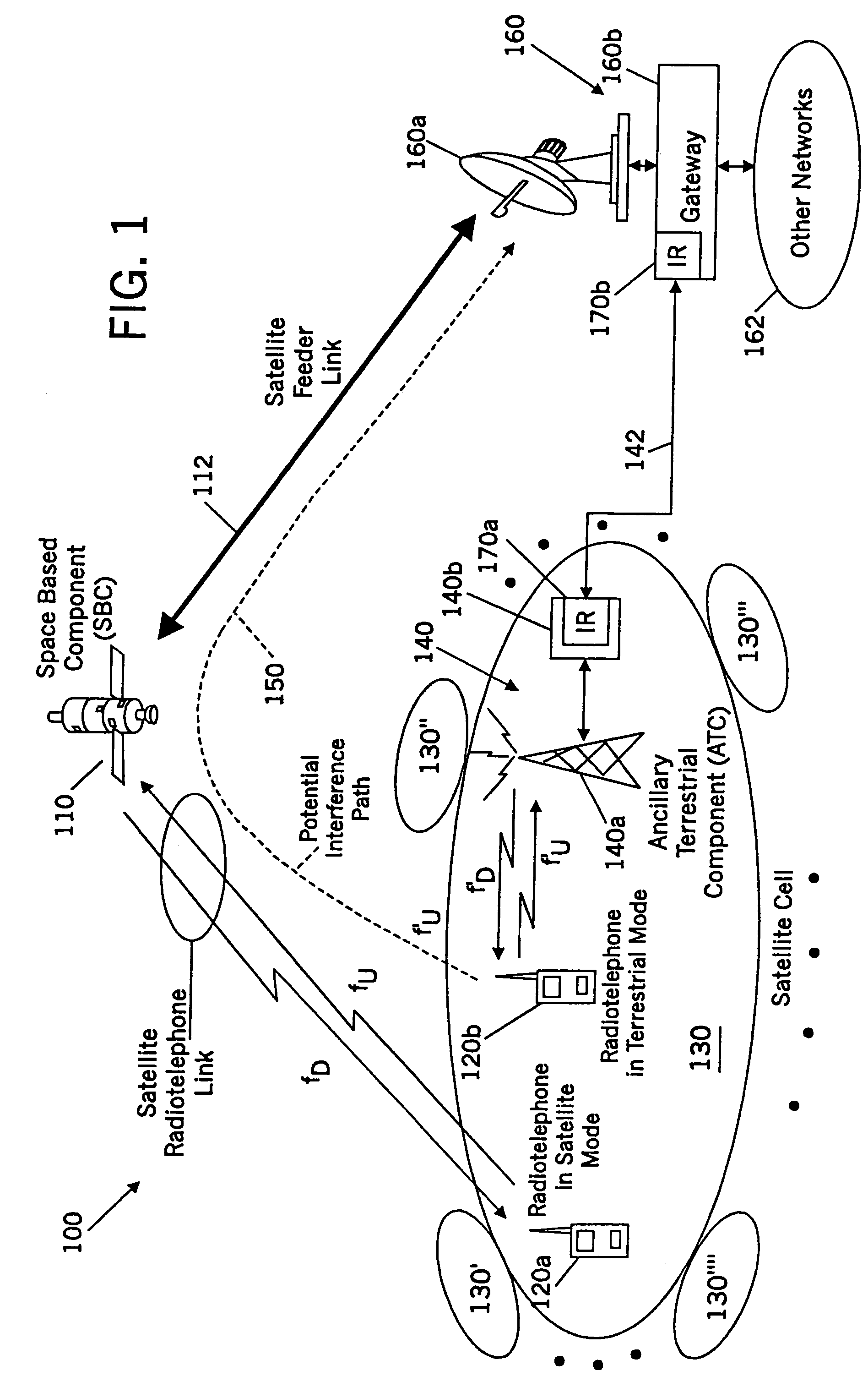 Methods and systems for configuring satellite antenna cell patterns in response to terrestrial use of satellite frequencies