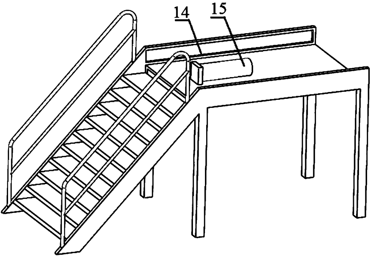 Series type marine lifting compensation device