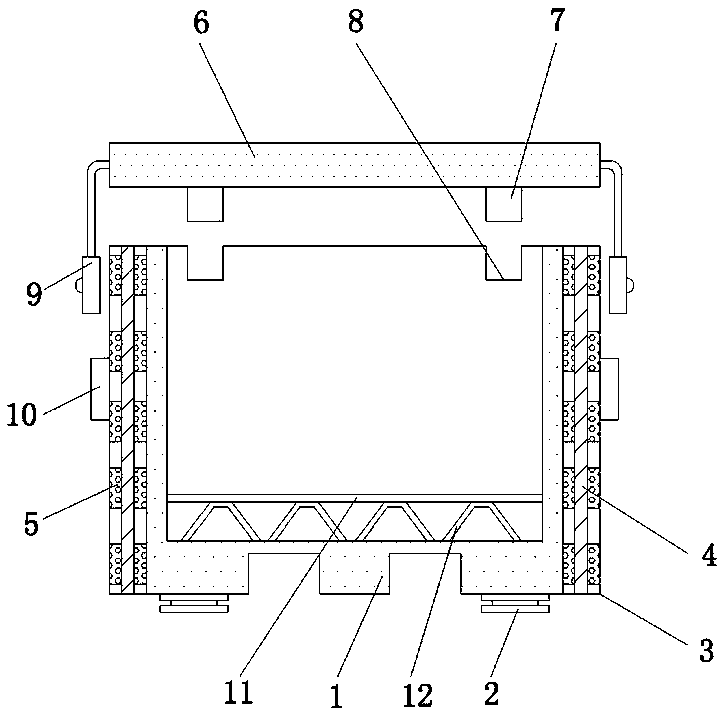 Plastic packaging box with anti-collision protection function