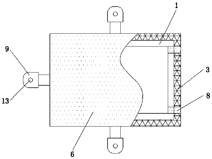 Plastic packaging box with anti-collision protection function