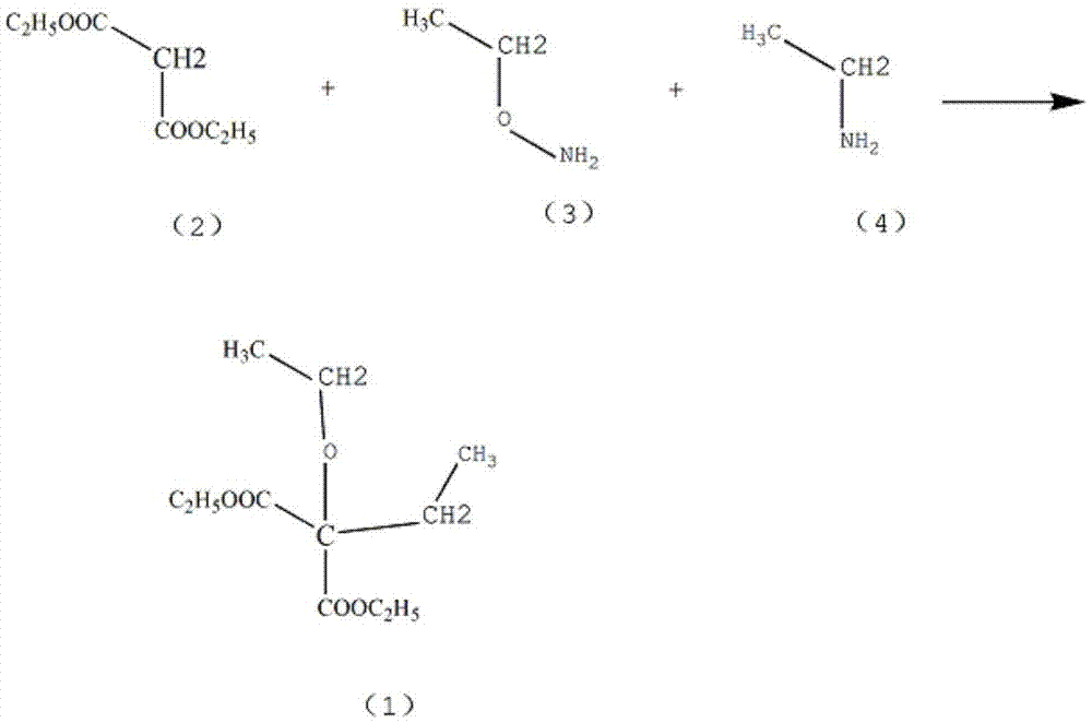 Synthesis method of barbitone drug intermediate diethyl diethylmalonate