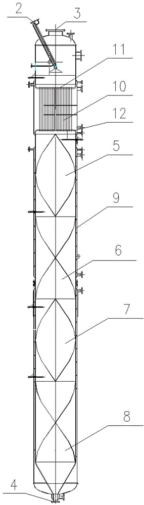 Polyamide polymerization production process and equipment used