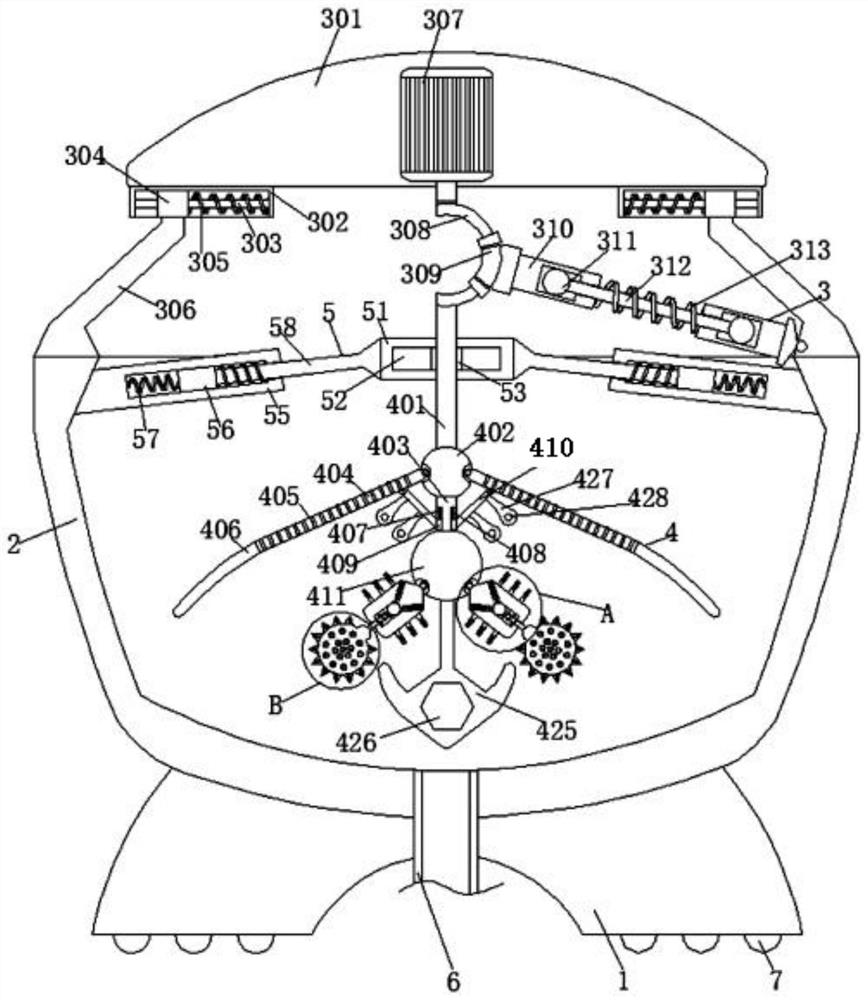 A homogenizing device for fish meat stuffing based on centrifugal force