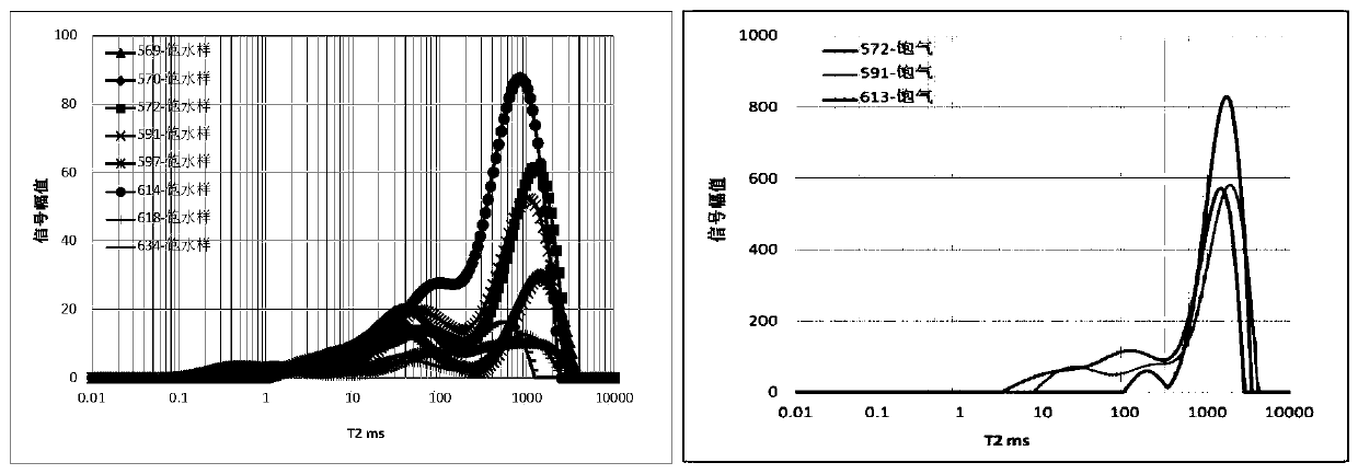 T2-T1 two-dimensional intersection diagram-based four-gas reservoir fluid discrimination method