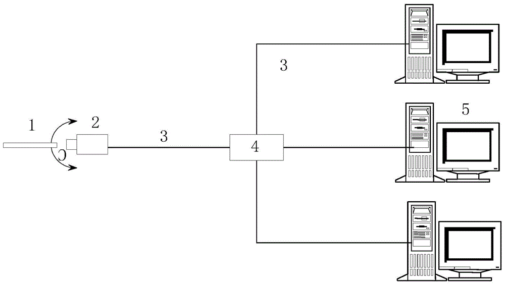 A raw image radiation temperature measurement device and method