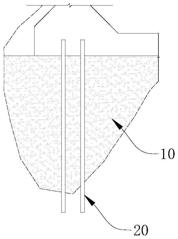 High-span section strong karst filler treatment construction method and curtain anti-seepage method