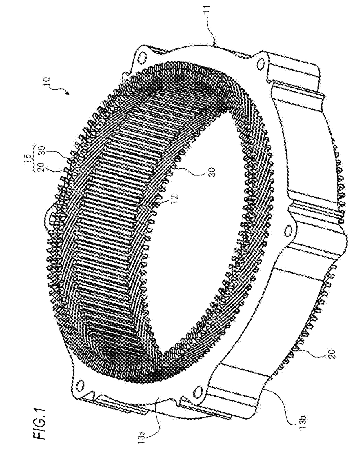 Stator for rotary electric machine