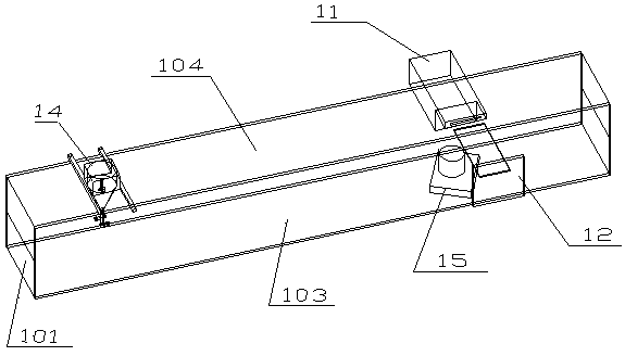 System and method for using river model to measure open channel turbulence long structure