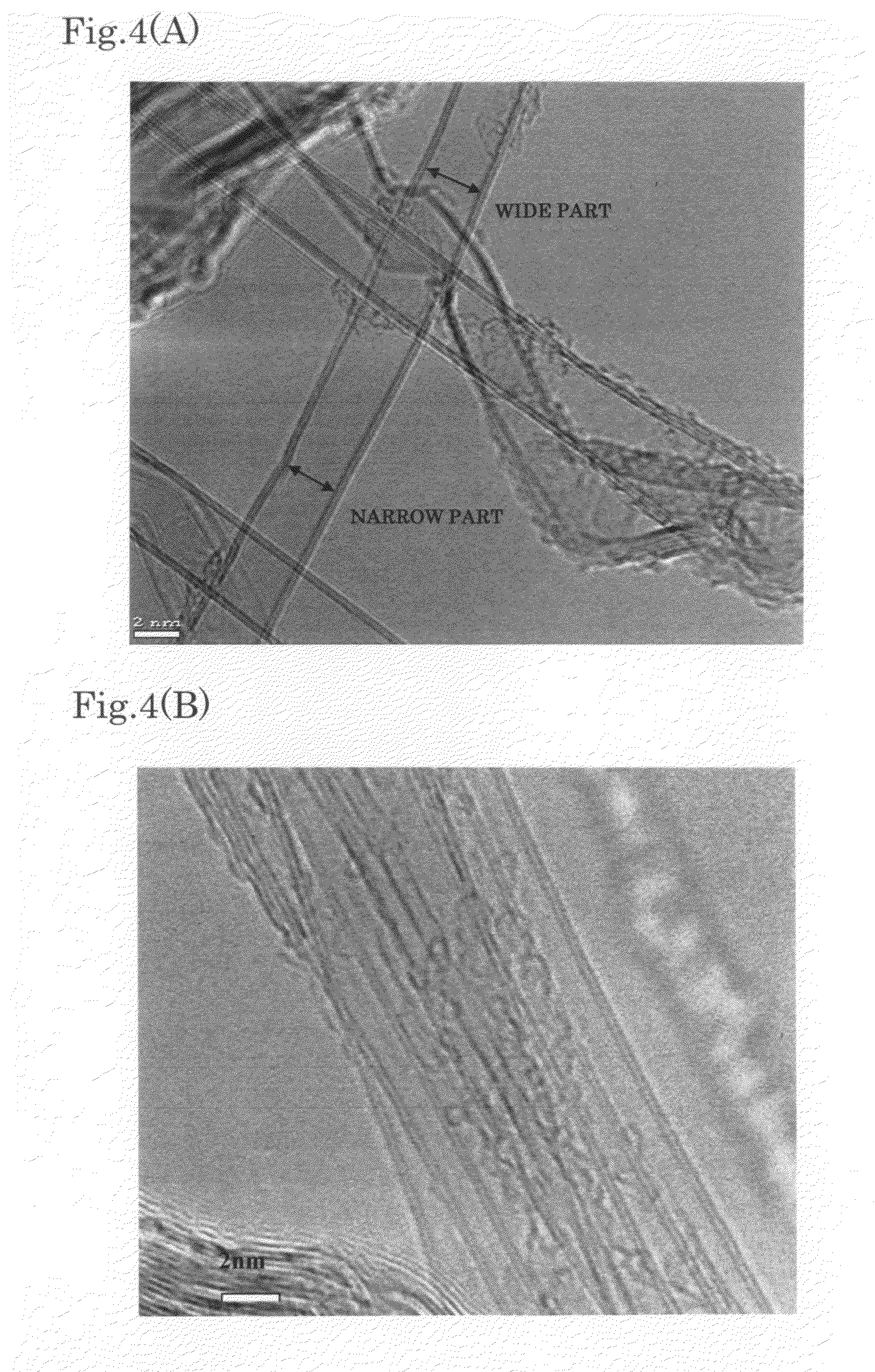 Hollow nanofibers-containing composition