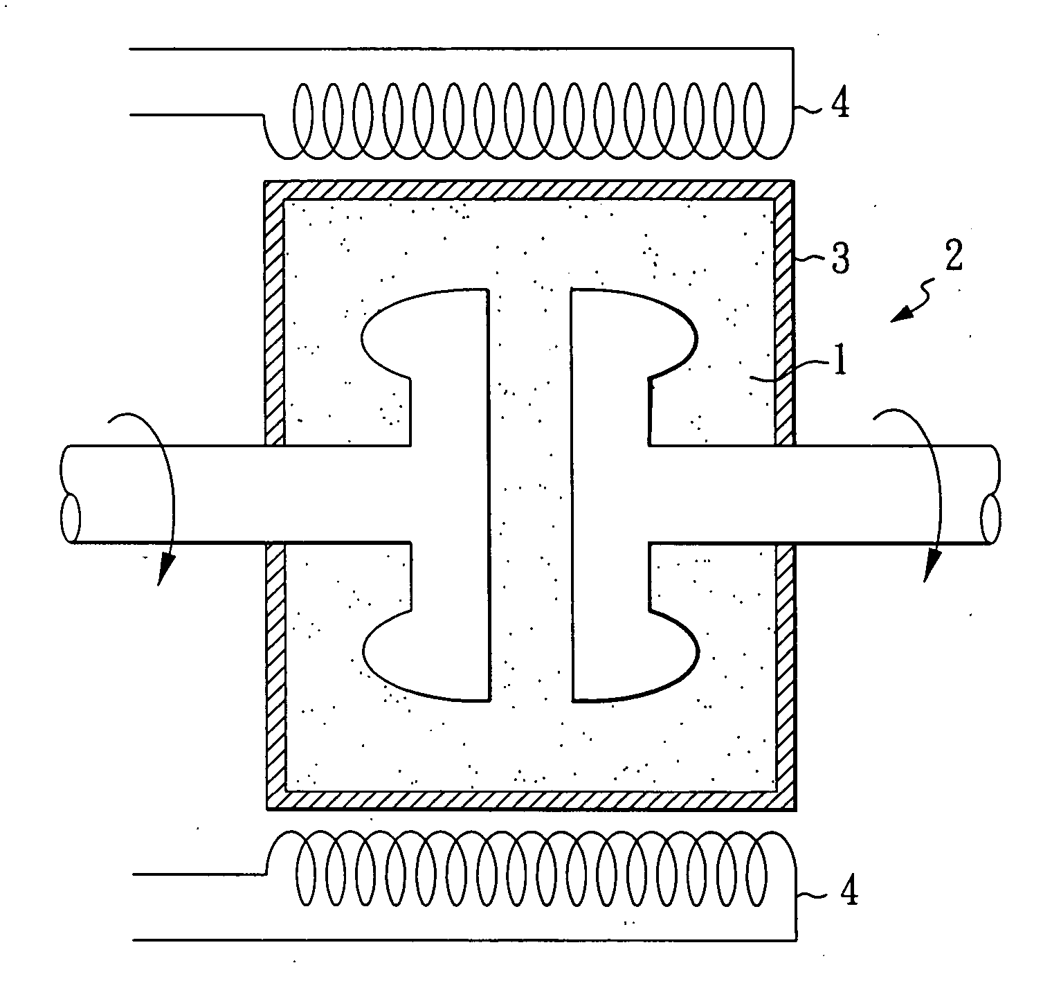 Magnetic drive transmission device having heat dissipation, magnetic permeability and self-lubrication functions