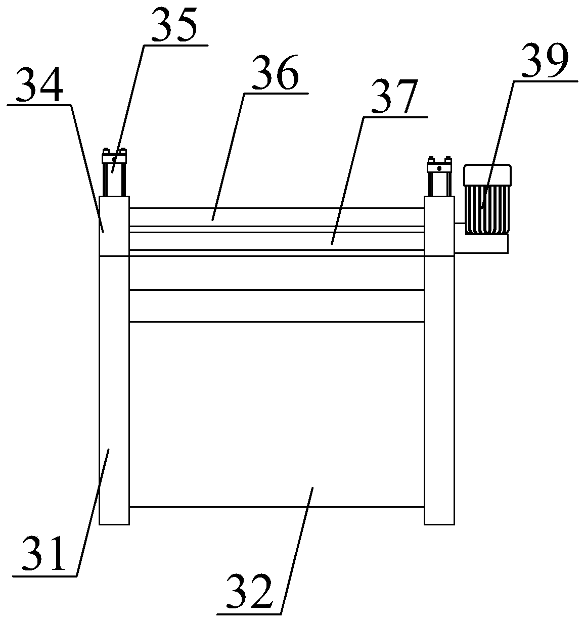 Environment-friendly water-permeable grass prevention cloth and production equipment